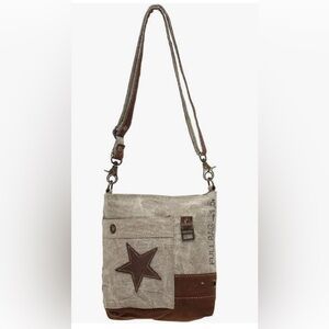 Myra Bag Tan and Brown Star Crossbody